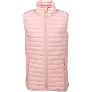 Oblečení a móda Dětská prošívaná vesta Head MONTONE 128/134 Růžová, Bílá