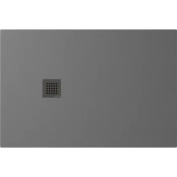 Sprchová vanička Polysan TRENECA vanička z litého mramoru s možností úpravy rozměru, 120x80cm, šedá mat, 84302.31