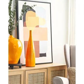 Váza Dekorativní váza oranžová terakotová 50 cm moderní obývací pokoj ložnice Beliani