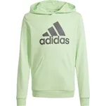 Chlapecká mikina adidas BIG LOGO HOODIE 140 Světle zelená, Černá
