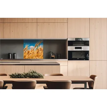 Obklad DIMEX | Dibond za kuchyňskou linku DBW-06060-011 | 60 x 60 cm | Pole pšenice + Dibond deska za kuchyňskou linku DIMEX v rozměru 60 x 60 cm, motiv Pole pšenice