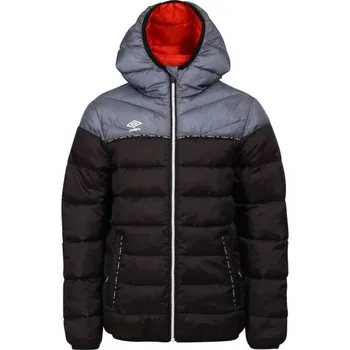Dívčí bunda Dětská lehká prošívaná bunda Umbro NATS 116/122 Černá, Šedá