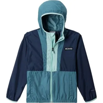 Chlapecká větrovka Columbia BACK BOWL HOODED WINDBREAKER M Tmavě modrá, Tmavě zelená, Bílá