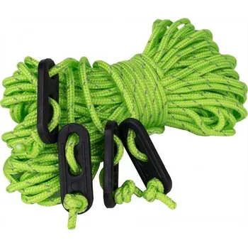 Příslušenství ke stanu Náhradní šňůry ke stanům Crossroad SP ROPE UNI Zelená, Černá