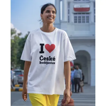 Nášivka Nažehlovací nápis - I love České Budějovice