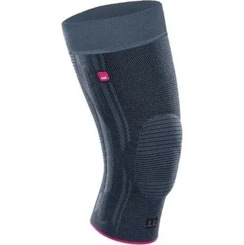 Kolenní bandáž Genumedi extrawide se silik. lemem—Velikost V, stříbrná