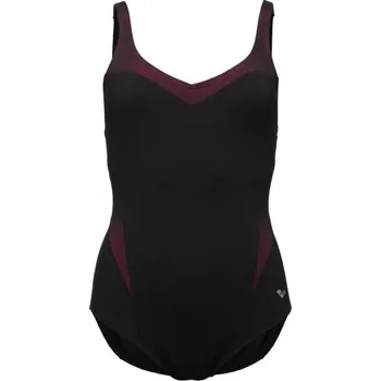 Dámské plavky Dámské plavky Arena ISABEL LIGHT CROSS 38 Černá, Vínová