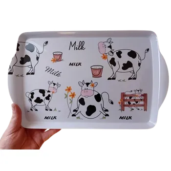 Plastový tác Kravičky Milk - 38,5 x 23,5 cm