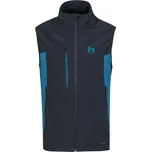 Pánská softshellová vesta Hannah CARSTEN VEST 3XL Černá, Modrá