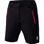 Dámské volné MTB šortky s cykloprádlem Klimatex BORSALA S Černá, Bílá, Růžová