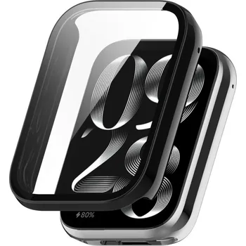 VSECHNONAMOBIL 71874 PC FULL COVER Plastový kryt se sklem pro Xiaomi Smart Band 8 Pro černý