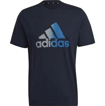 Pánské tričko Pánské sportovní tričko adidas DESIGNED TO MOVE TEE L Černá, Modrá