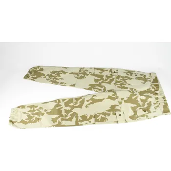 Dámské kalhoty Kalhoty vzor 95 béžový potisk, pouštní