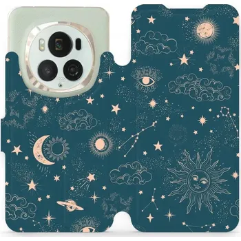 Pouzdro na mobilní telefon Flipové pouzdro Mobiwear - Honor Magic6 Pro - VP14S Magický vesmír (Knížkové flip pouzdro, obal, kryt na mobil Honor Magic6 Pro - VP14S Magický vesmír, materiál Umělá kůže + TPU - ochrana 360°, stojánek, silikonová vanička, magnetické zavírání)