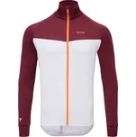 Pánská celopropínací mikina SILVINI MATESIO XL Bílá, Vínová, Oranžová