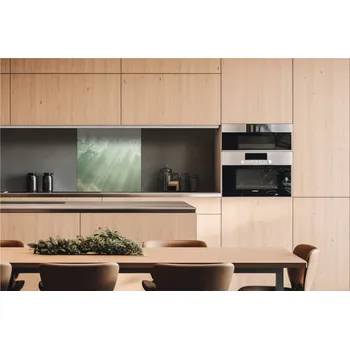 Obklad DIMEX | Dibond za kuchyňskou linku DBW-06060-196 | 60 x 60 cm | Sluneční paprsky nad lesem + Dibond deska za kuchyňskou linku DIMEX v rozměru 60 x 60 cm, motiv Sluneční paprsky nad lesem