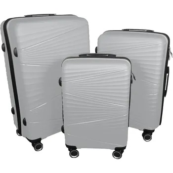 Aaryans Sada 3 skořepinových kufrů PP08 Barva: Bílá