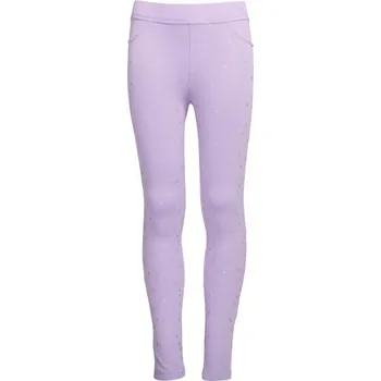 Chlapecké kalhoty Pohodlné dětské tregíny Lewro MALVINA 104/110 Fialová, Stříbrná