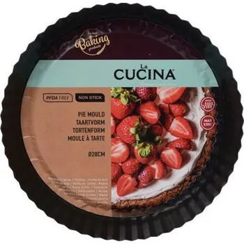 Forma na pečení Vlnitá forma na koláč Cucina pr. 28 cm, šedá