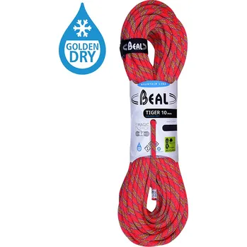Lano BEAL Tiger Unicore 10 mm Golden Dry Délka: 70 m 10mm, Orange