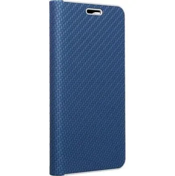 Pouzdro na mobilní telefon Forcell Luna Book Carbon for Samsung Galaxy A22 LTE Blue
