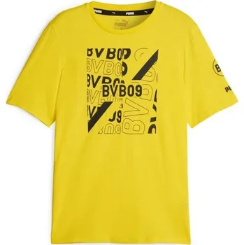 Pánské tričko Puma BVB FOOTBALLCORE GRAPHIC TEE XL Žlutá, Černá