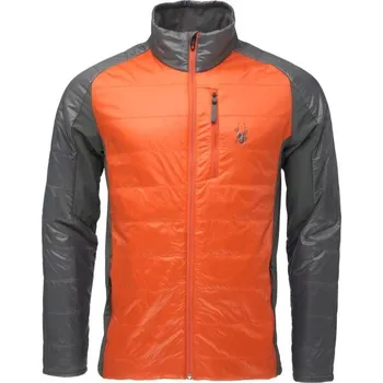 Pánská zateplená bunda Spyder GLISSADE XL Tmavě šedá, Oranžová
