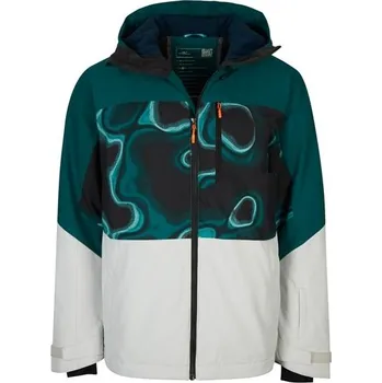 Pánská lyžařská/snowboardová bunda O'Neill CARBON XXL Tmavě zelená, Bílá, Černá, Oranžová