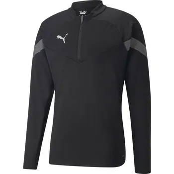 Pánská mikina Pánská sportovní mikina Puma TEAMFINAL TRAINING 1/4 ZIP TOP L Černá, Šedá