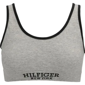 Podprsenka Dámská podprsenka Tommy Hilfiger UNLINED BRALETTE XS Šedá, Černá