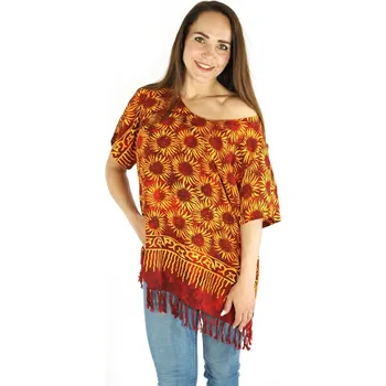 Dámská halenka Dámská halenka batikovaná Neobaju Slunečnice červená XL