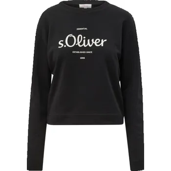 Dámská mikina s.Oliver Mikina RL SWEATSHIRT 40 Černá