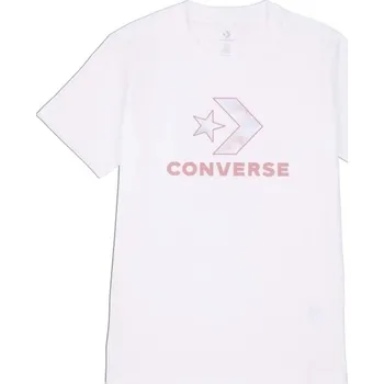 Dámské tričko Dámské tričko Converse SEASONAL STAR CHEVRON XS Bílá, Růžová