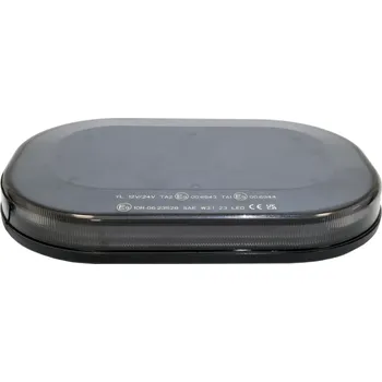 Přídavný světlomet LED RAMPA SVĚTELNÁ ORANŽOVÁ 60 LED 248x171x37mm, tmavý kryt