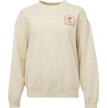 Dámská mikina Dámská fleecová mikina Billabong KENDAL CREW L Béžová, Oranžová