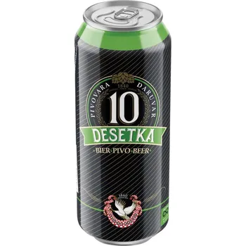 Pivo Desetka 4.0% - světlé výčepní - Chorvatsko - plech - 0.5L