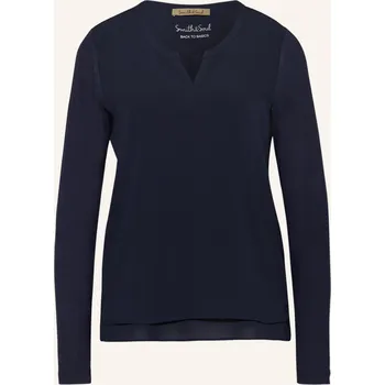 Dámská halenka Smith & Soul Dámská Halenka Ze Směsi Materiálů, tmavě modrá, 44