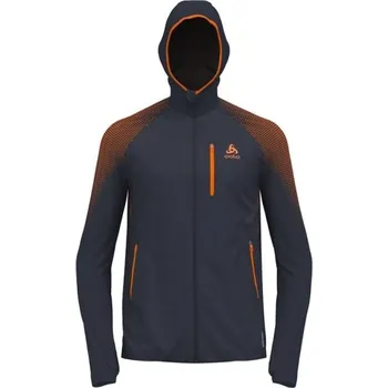 Pánská mikina Pánská funkční mikina Odlo X-ALP PERFORMANCE S Tmavě šedá, Oranžová