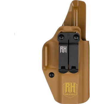 Příslušenství pro sportovní střelbu RH Holsters SHARKY - HS H11 PRO - Springfield Hellcat PRO - vnitřní kydexové pouzdro - plný sweatguard - coyote hnědá Pouzdro je pro: Pravák
