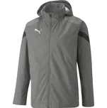 Pánská fotbalová mikina Puma TEAMFINAL ALL WEATHER JACKET M Tmavě šedá, Černá, Stříbrná