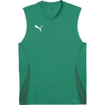Pánské oblečení Pánské sportovní tílko Puma TEAMGOAL SLEEVELESS JERSEY M Zelená, Bílá