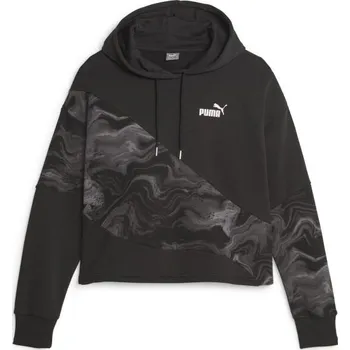 Dámská mikina Dámská mikina Puma POWER CAT HOODIE L Černá, Šedá, Bílá
