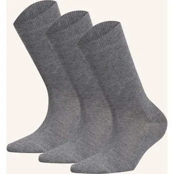 Dámské punčochy Falke Ponožky Family, 3 Páry V Balení, 3399 greymix