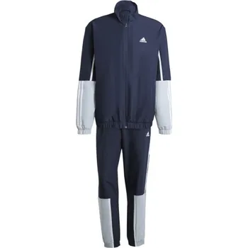 Pánská souprava adidas COLORBLOCK 3-STRIPES TRACKSUIT XL Tmavě modrá, Šedá, Bílá