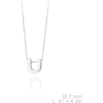 Náhrdelník Stříbrný náhrdelník s písmenem "U" Ag 925/1000