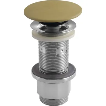 Sifon Sapho Umyvadlová výpust 5/4“, click-clack, betonová zátka, žlutá, FG922