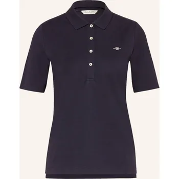 Dámská košile Gant Dámská Polokošile Z Piké, tmavě modrá, 42