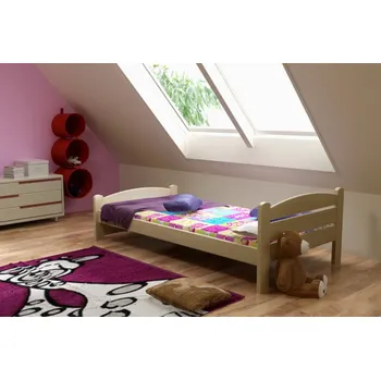 Postel Max-i Dětská postel PATRIK PINE vč. roštu Zvolte rozměr:: 70 x 140 cm, Zvolte barvu:: moření dub + ŠUPLÍKY