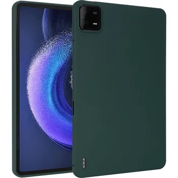 Pouzdro na tablet VSECHNONAMOBIL 65630 RUBBER Ochranný kryt pro Xiaomi Pad 6 / Pad 6 Pro tmavě zelený