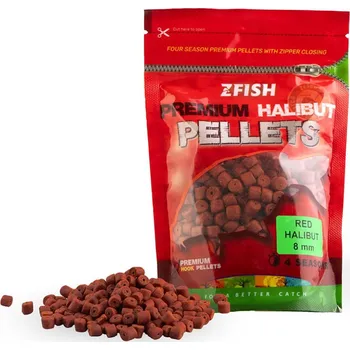 Zfish Chytací pelety Z-Fish RED Halibut 200g Průměr: 8mm Získejte slevu -5% za registraci v e-shopu